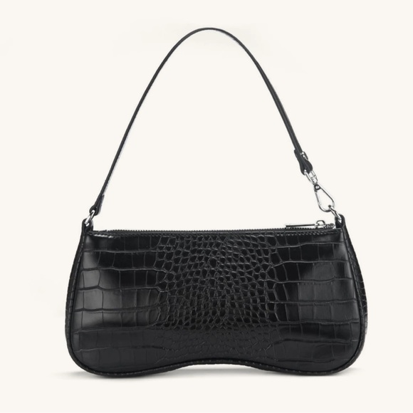 JW PEI Handbags - JW Pei black, croc effect handbag barely used